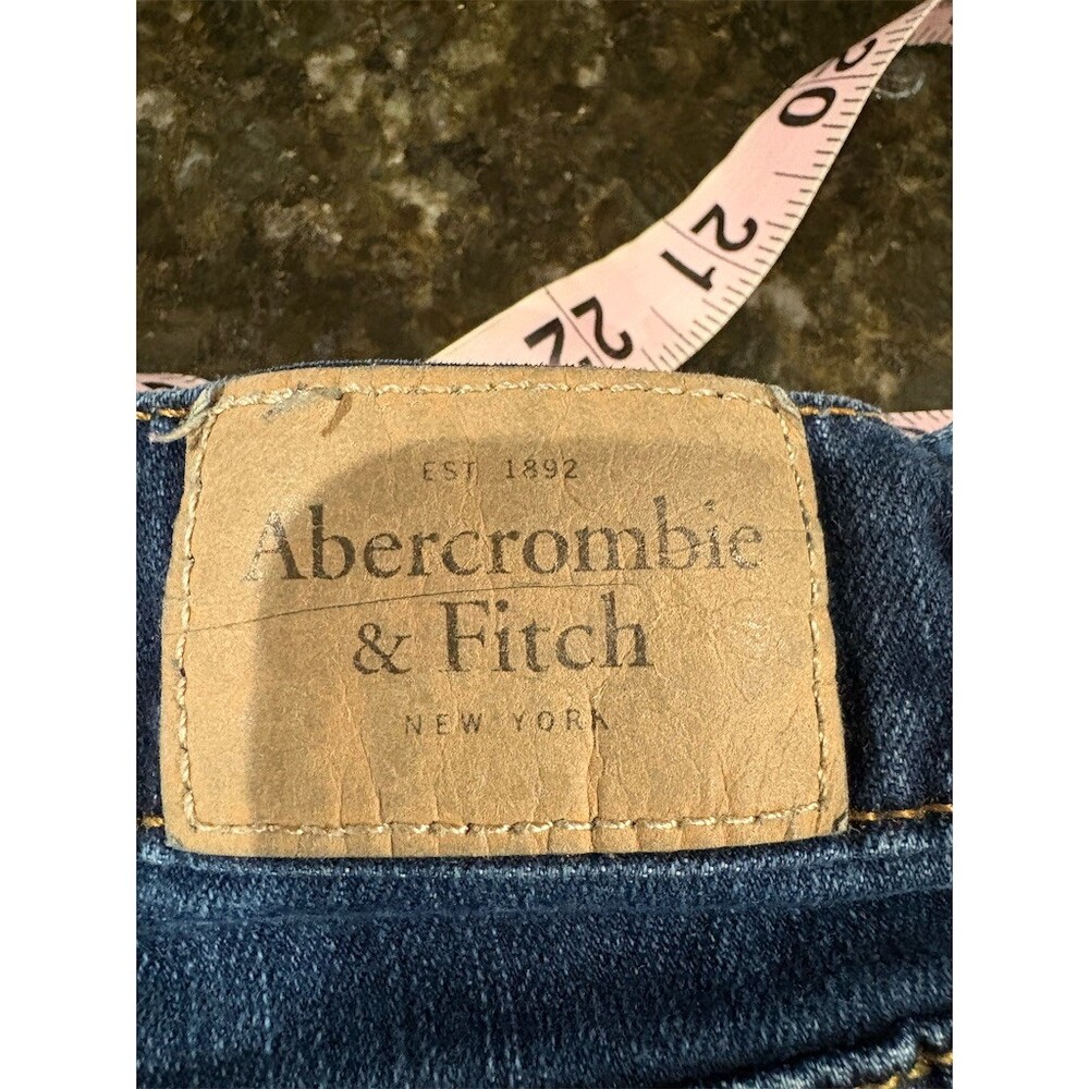 Abercrombie & Fitch Jeans Womens Size 10 Dark Wash Skinny Stretch W30 L31 - Picture 8 of 9